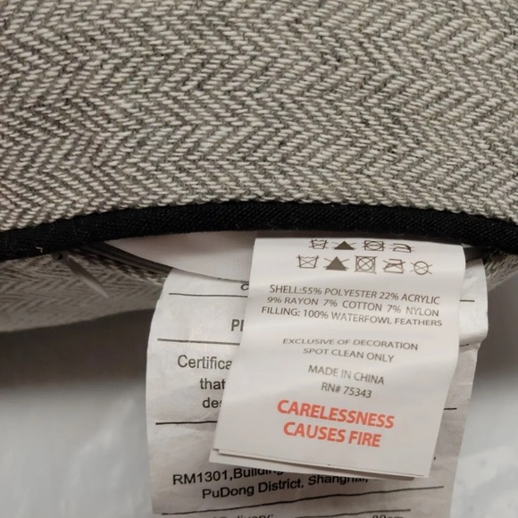 Storehouse Halloween Skeleton Coffin Body Pillow XL Gray Cushion 17" x 35" - Picture 7 of 10